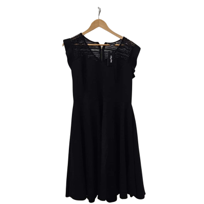 City Chic Womens  Size XS Midi Dress Black  