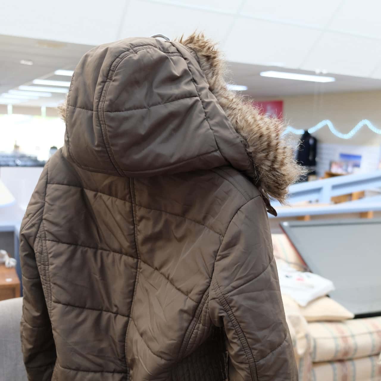 witchery long puffer jacket