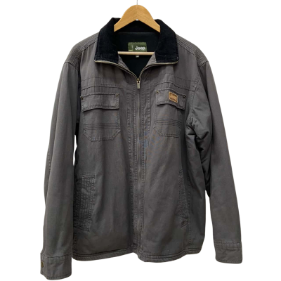 Jeep - Men's Grey and Black Jacket