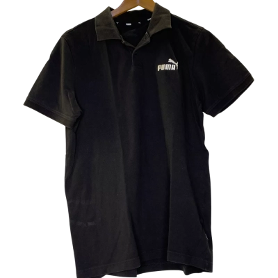 Puma Mens  Size L Short Sleeve Shirt Black  
