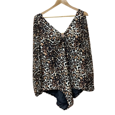 Taking Shape Womens  Size 24 Onepiece Bathers Animal print / Gold 
