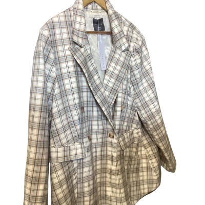 Tokito Womens Trench Coat Checked 