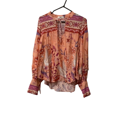 Womens Jaase Size M Long Sleeve Top Pink  / Purple 