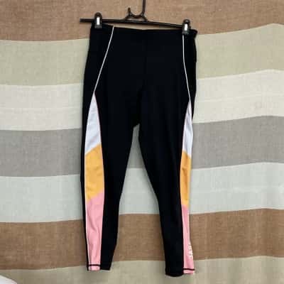 Jaggad Womens  Size L Leggings Black  / Pink  / White / Yellow 