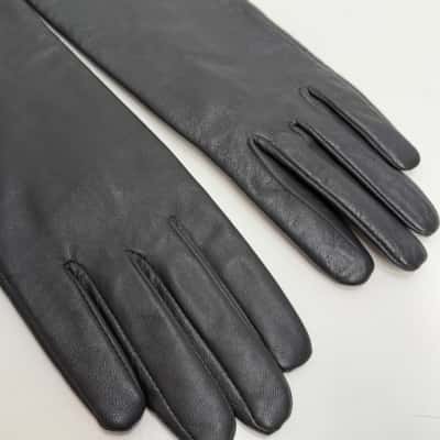 Gregory Ladner Genuine Leather Mid Length Gloves - One Size / Small 