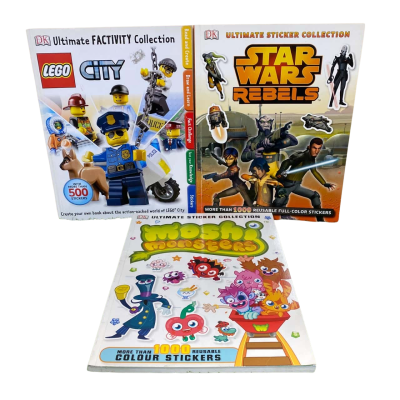 DK Publishing Sticker Books x3