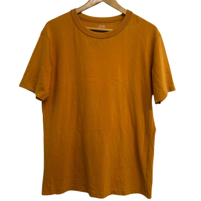 Uniqlo Mens Size L Orange T-Shirt