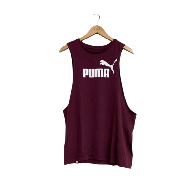 Puma Womens  Size 8 Tank Top Maroon 