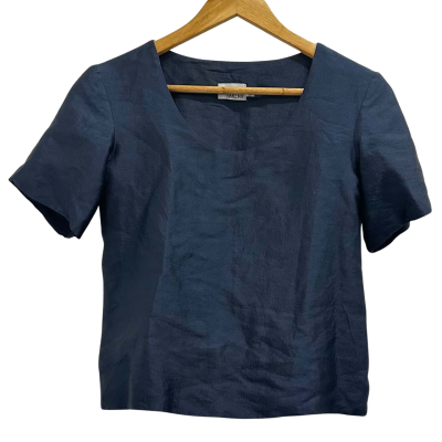Livia Arena Womens  Size S Short Sleeve Top Navy Blue 