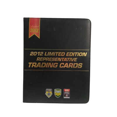  2012 Limited Edition NRL Rugby League Representative Trading Cards Binder
