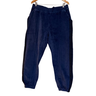 Adidas.  Ivy Park Unisex Corduroy Sweatpant  Size L  Cobalt Blue. 