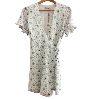 The East Order Womens  Lucia Mini Floral Wrap Around Dress Size S