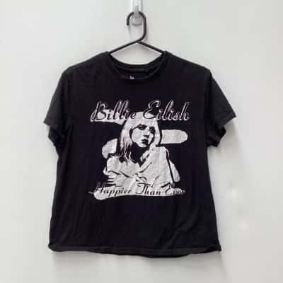 Billie Eilish band T - Womens  Size 10 T-shirts Black  