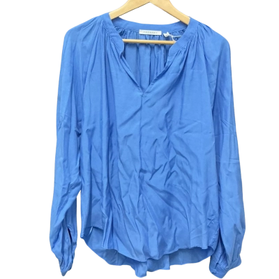 Trenery Womens  Size 14 Blouse Blue RRP$149