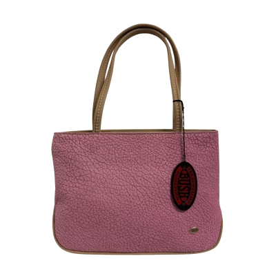 BUSH Kangaroo Leather Pink and Tan Handbag