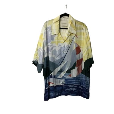 Gant Mens  Size XL Ruby Red Relaxed Fit Shirt