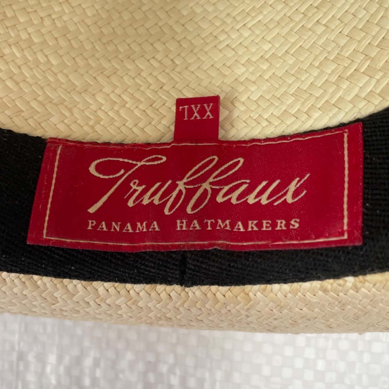 Truffaux “Panama Hatmakers” Cream Panama Hat. Size XXL (s)