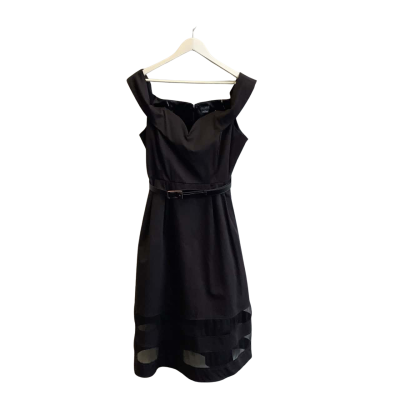 Brand New City Chic Womens Plus Size S Sleeveless Midi Dress Black  