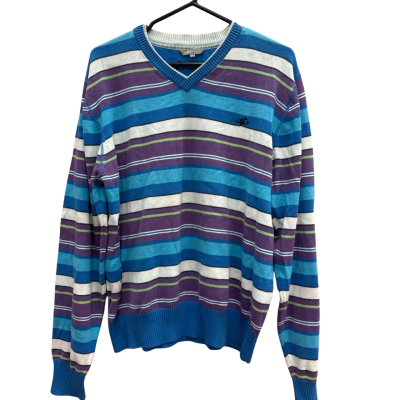 jbc Mens  Size XXL Purple/Blue Jumper Vline 