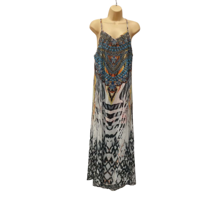  Coco Cabana   Size 8 / S Shoestring Strap Dress Multicoloured 