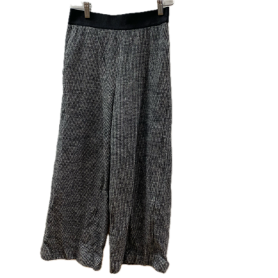 Apaìser lâme Womens  Pants Size 38 Black  / Checked / White 