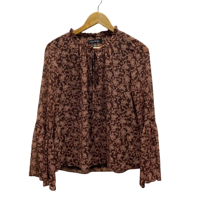 Forever New Womens Brown Floral Top Size 6