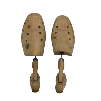 Vintage Pair Of Geoha Wooden Hand-crafted Shoes Trees