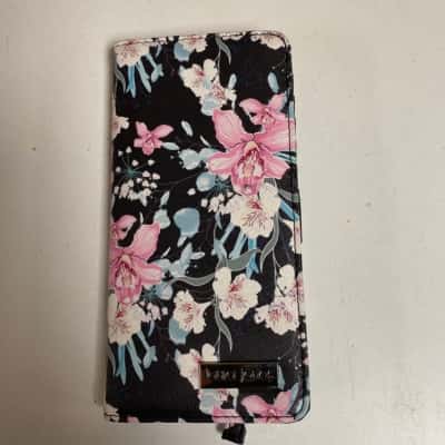 Womens Laura Jones Black Floral Wallet