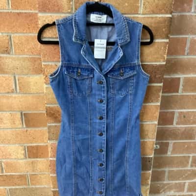 Cotton On Womens  Size XXS Denim Mini Dress 