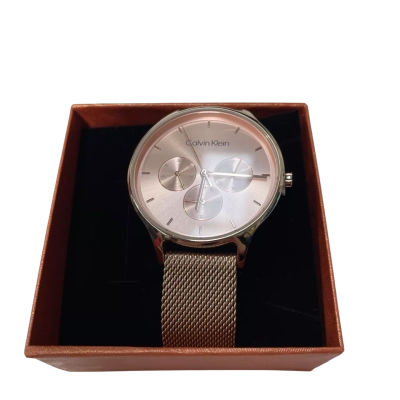 Calvin Klein Womens Watch Rose Gold Mesh