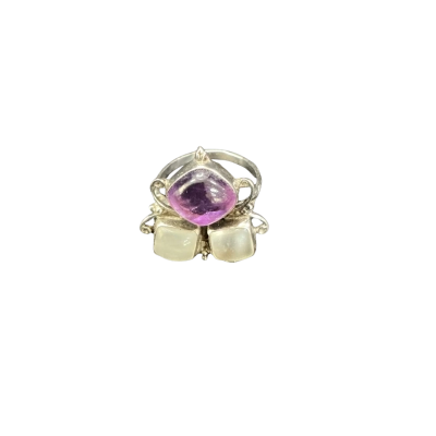 Sterling Silver gemstone ring size 7