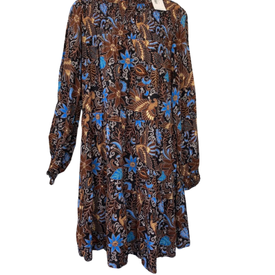 Adrift Size S Black Floral Dress 