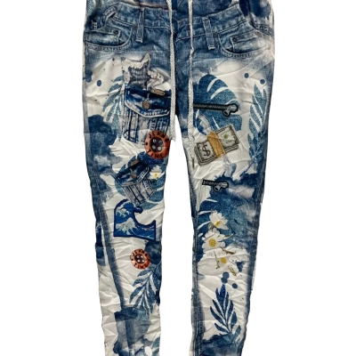 La Strada Made in Italy  Women’s  Size S Leggings Blue 