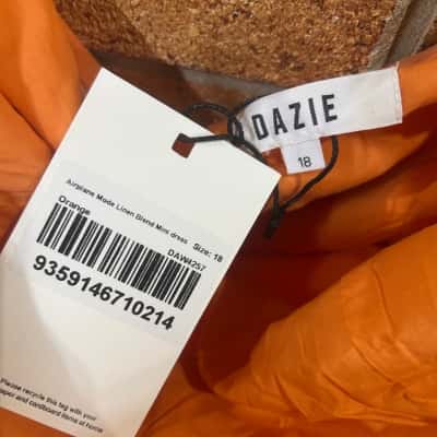 Dazie Womens  Size 18 Mini Dress Orange 