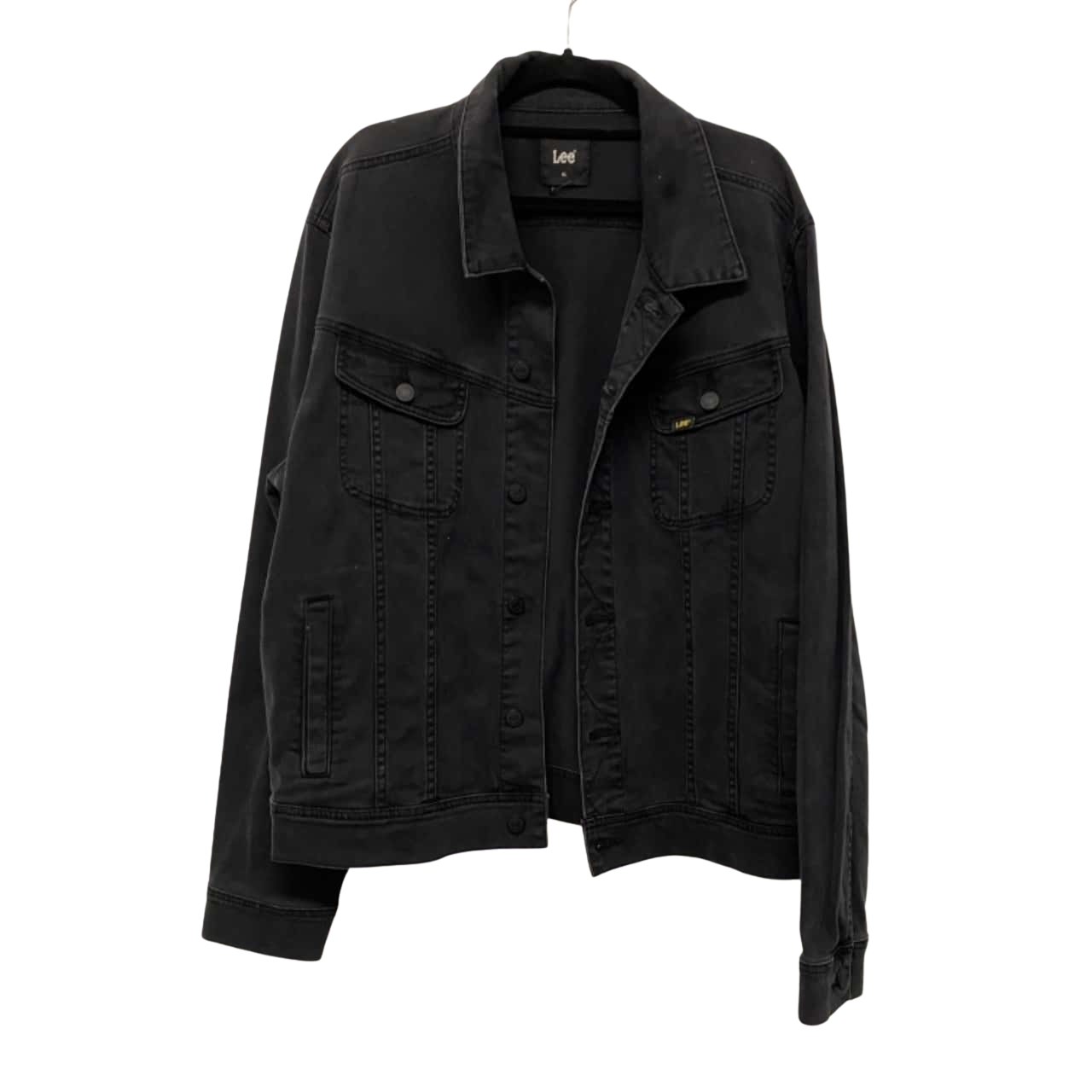 Lee Mens Size XL Denim Jacket Black (s)