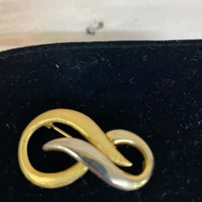 Vintage Swirl Abstract Brooch 