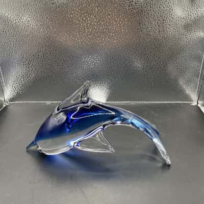 Blue&Clear Glass Dolphin 