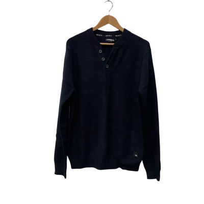 Connor Mens  Size L Knit Jumper Navy Blue 