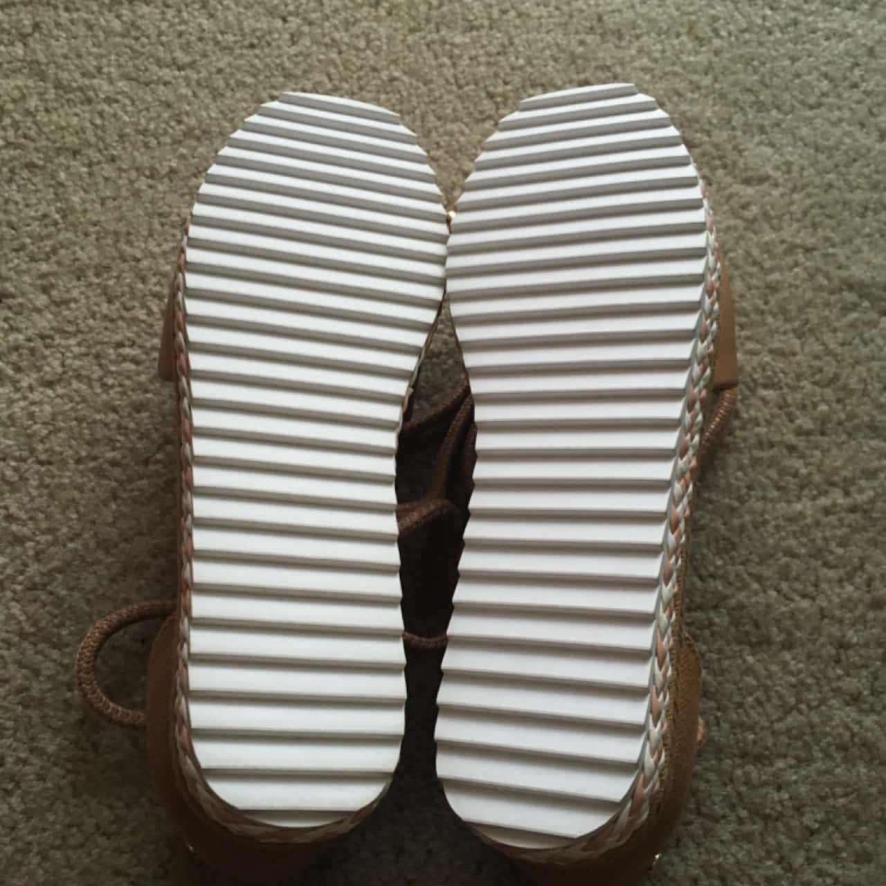 Mimco Womens Leather Brown / Honey Amble Espadrille Sandals / Shoes