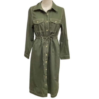Regatta Womens  Size 8 Long Sleeve Dress Khaki 