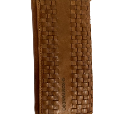  Womens Kompanero woven leather 19x9cm Purse Brown 