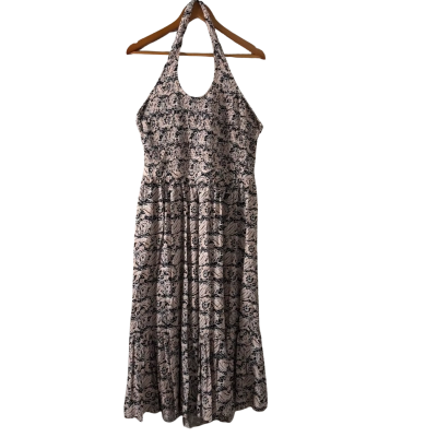 French Connection Womens  Size 14 Halter Neck Dress Blue / Pink  