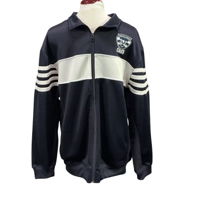 AFL Mens  Size M Front Zipper Navy Blue / White Geelong Cats