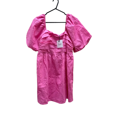 Atmos&Here Fuschia Pink Linen Blend Mini Dress Size 12 *New*