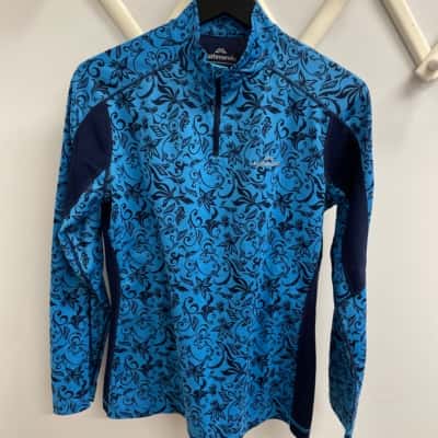 Kathmandu Woman's Size 16 Long Sleeve Shirt Black  / Blue 