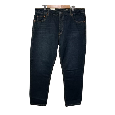 Sterling Mens Size 40 Dark Blue Denim Regular Rigid Straight Leg Jeans (new)