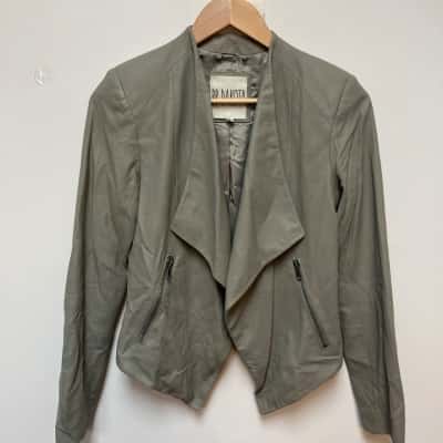BB Dakota Womens  Size S Cropped Jacket Green / Grey 