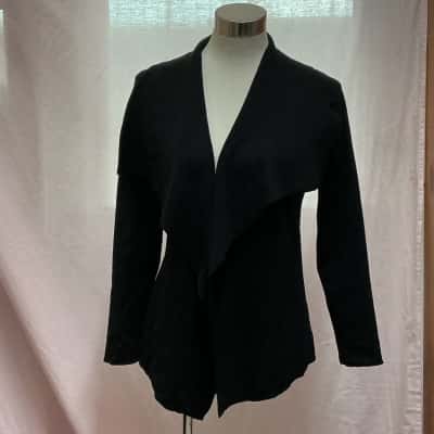 David Lawrence Womens  Size S Cardigan Black  