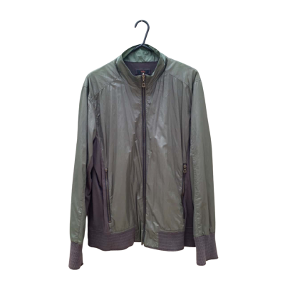 Mens Boss Hugo Boss Size XL Bomber Jacket Green