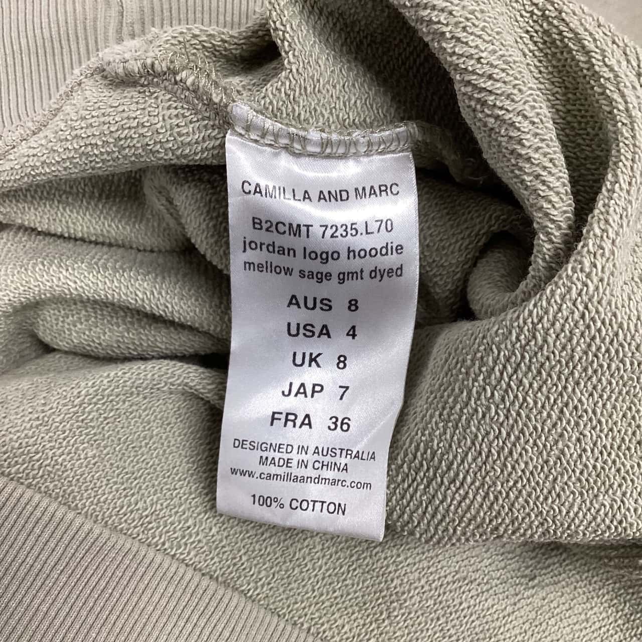 c&m camilla and marc jordan logo hoodie